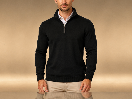 Midnight Black Quarter Zip
