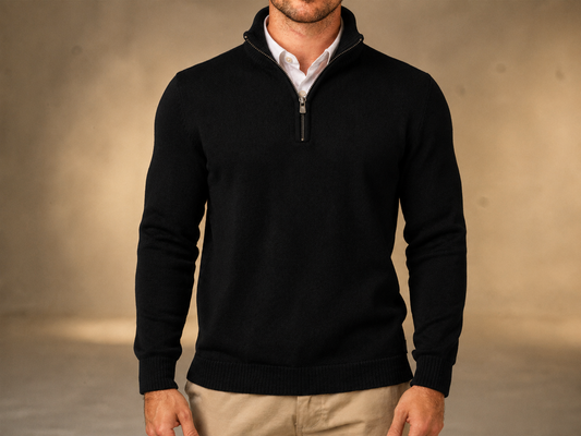 Midnight Black Quarter Zip