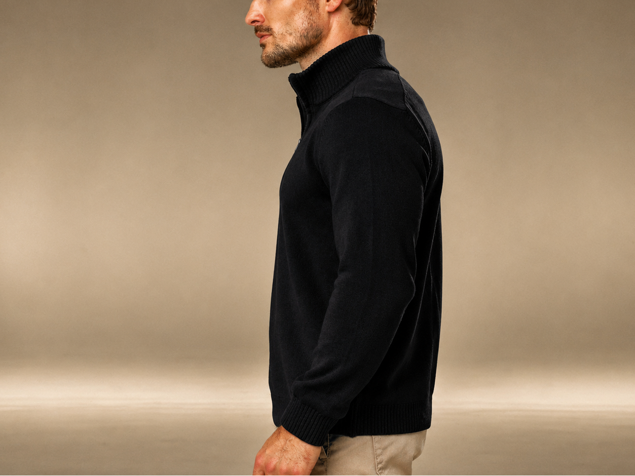 Midnight Black Quarter Zip