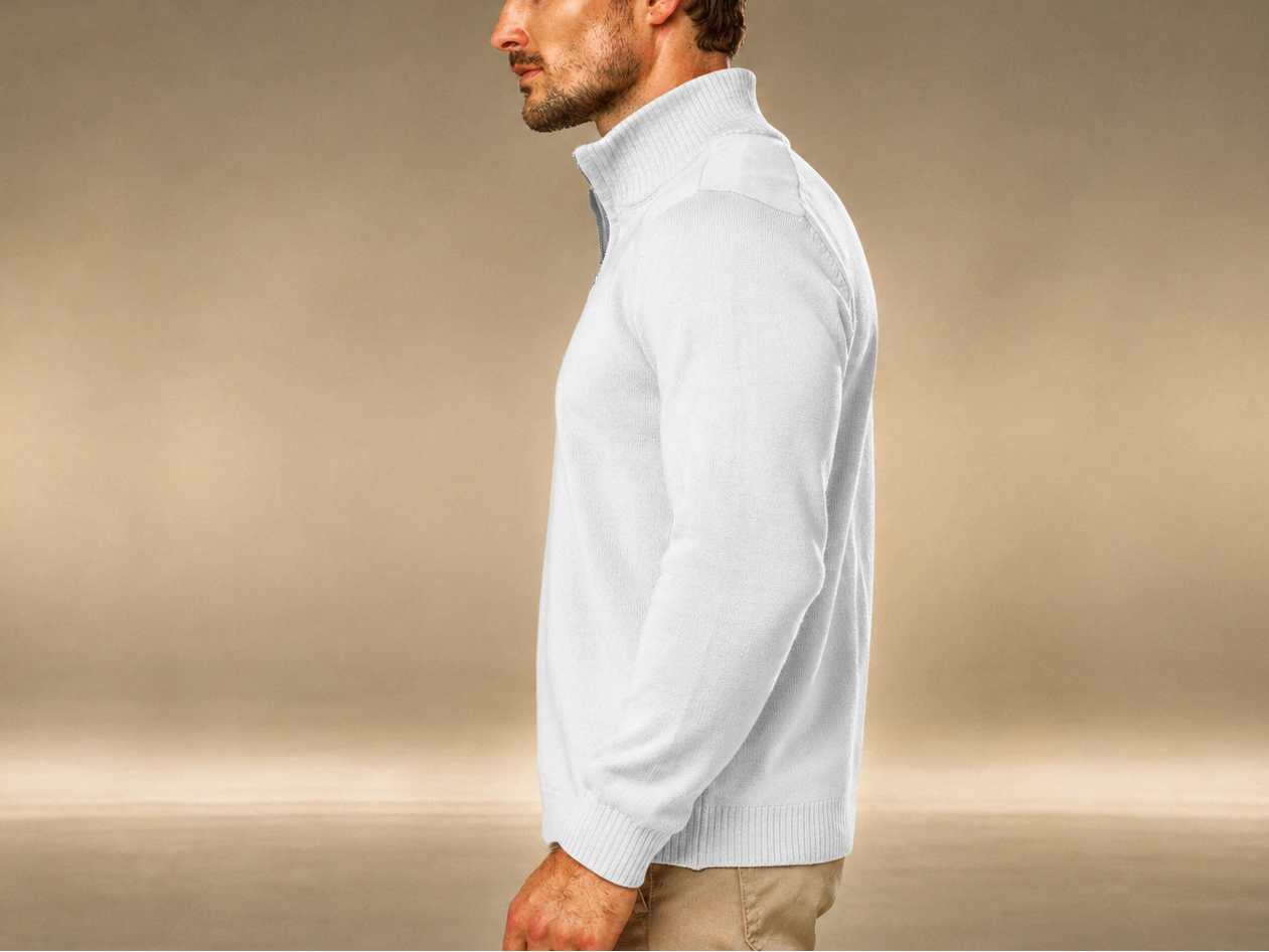 Arctic White Quarter Zip
