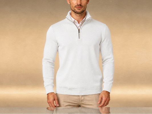 Arctic White Quarter Zip