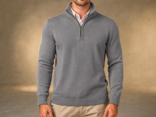 Charcoal Grey Quarter Zip