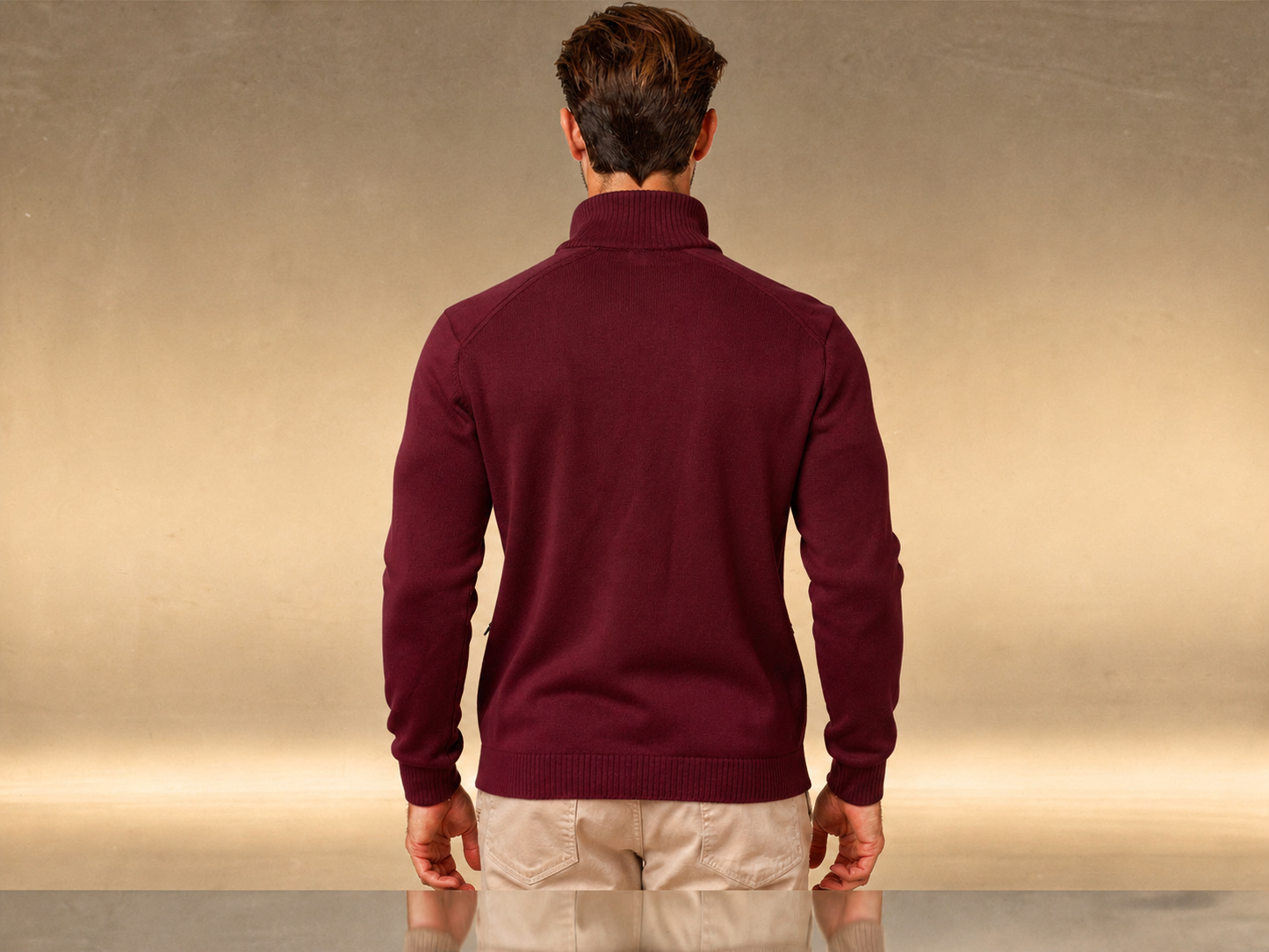 Wine Red Quarter Zip