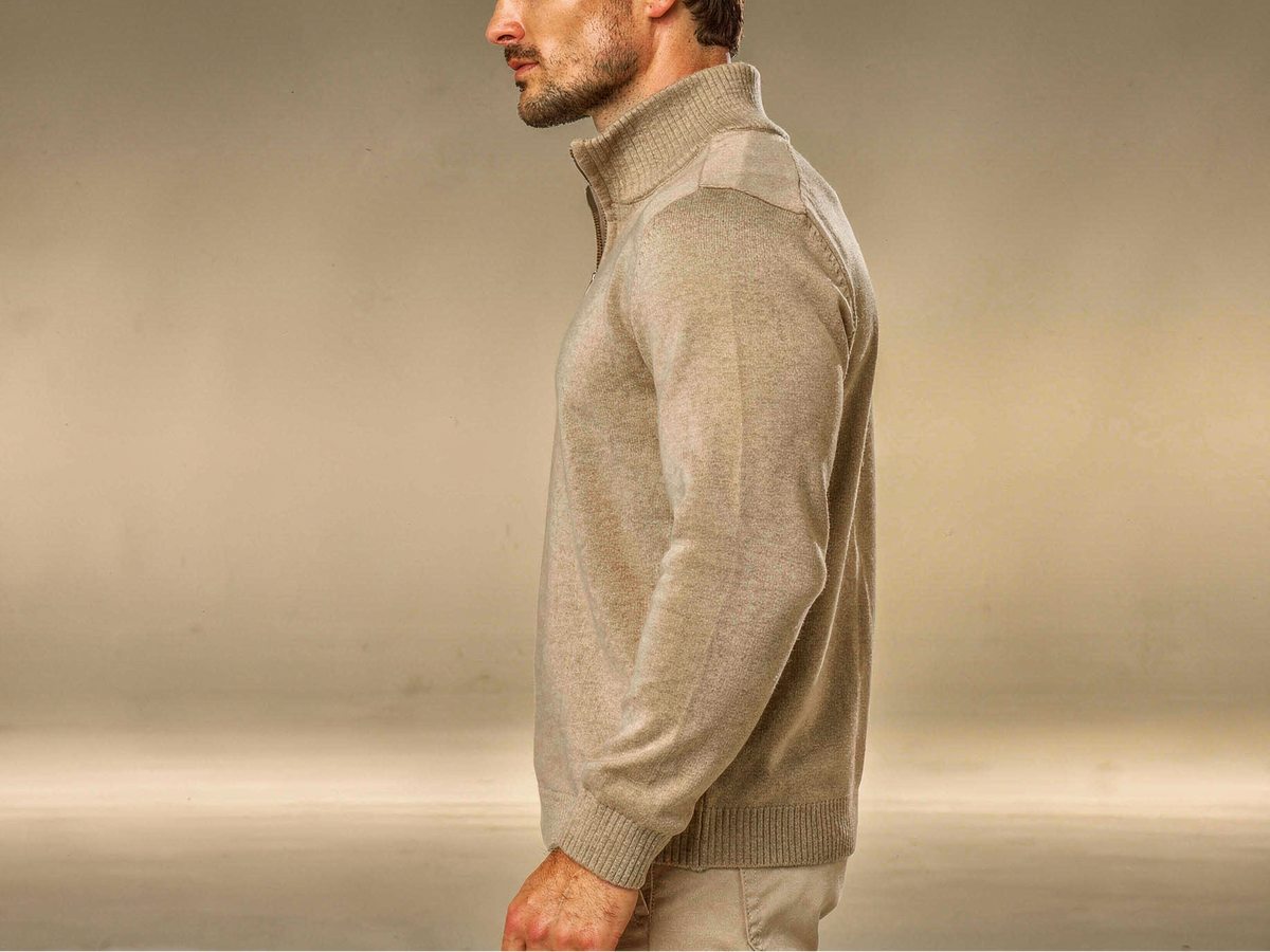 Sahara Beige Quarter Zip