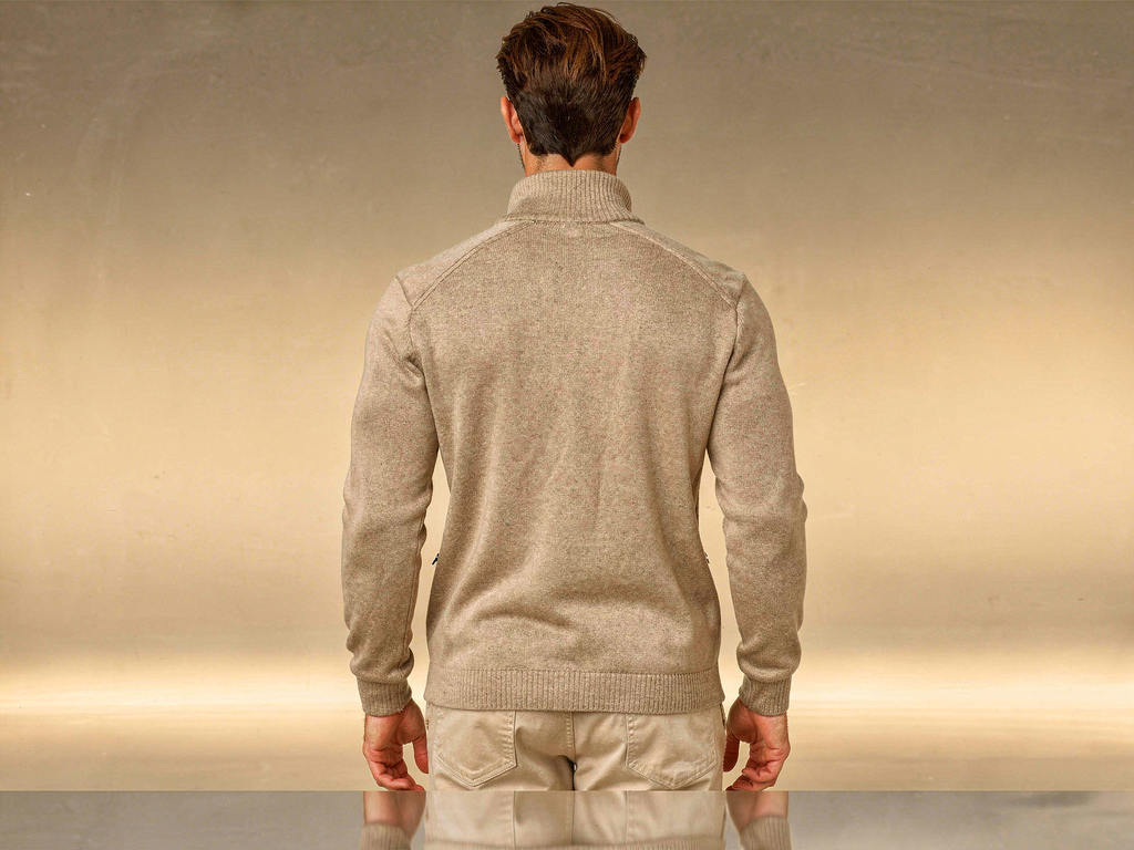 Beige Quarter Zip